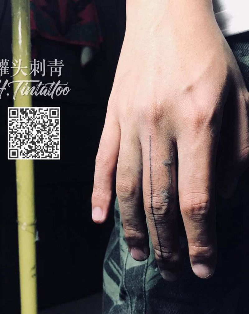 线纹身图片_几何纹身图案