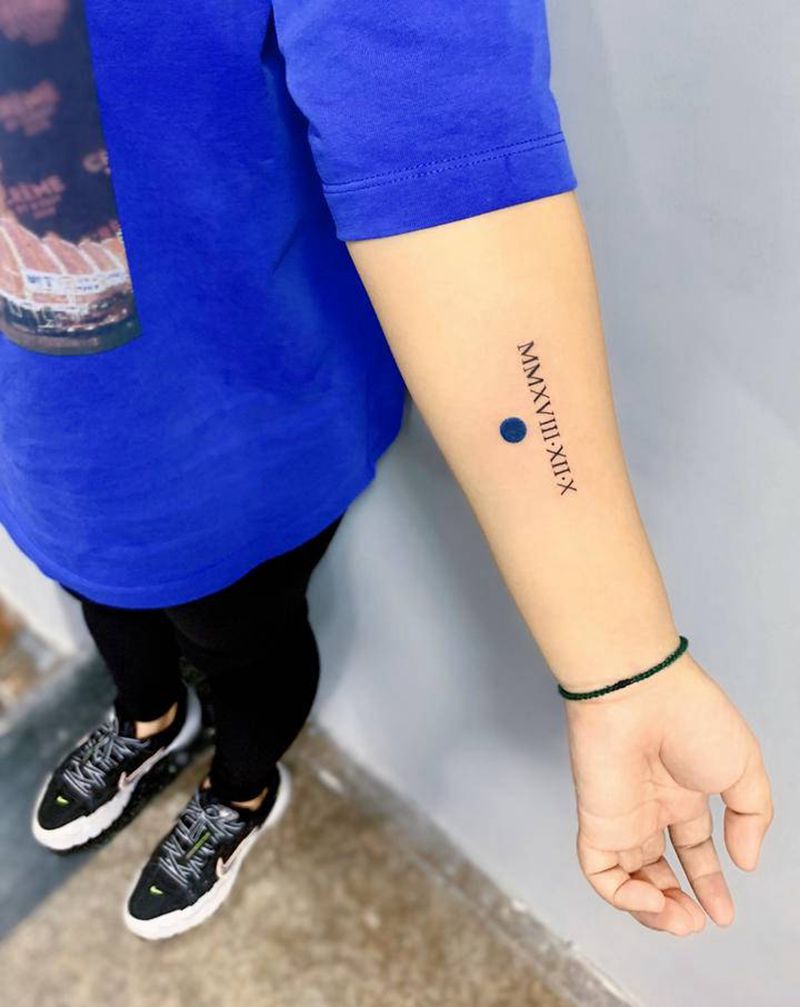 简约不简单纹身图片_手部手臂几何纹身图案