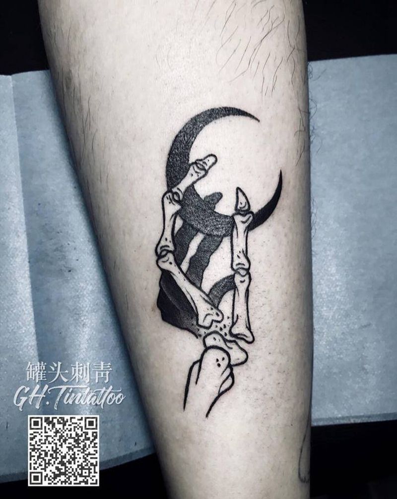 客人自带纹身图片_脚部点刺几何纹身图案