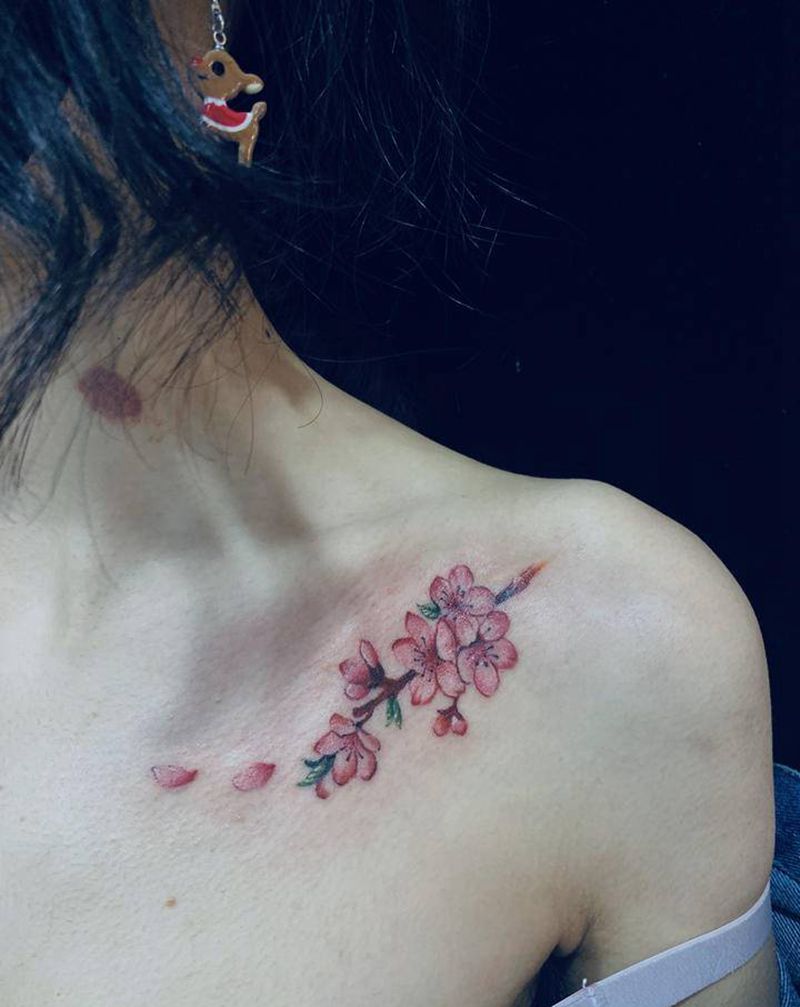 一些小作品纹身图片_胸部手臂水墨图腾纹身图案