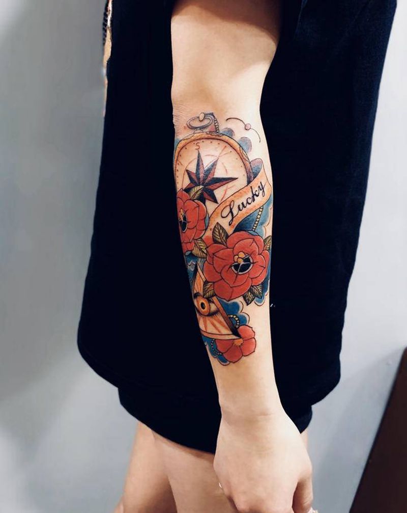 【欧美school风】纹身图片_手部手臂Old SchoolNew School纹身图案