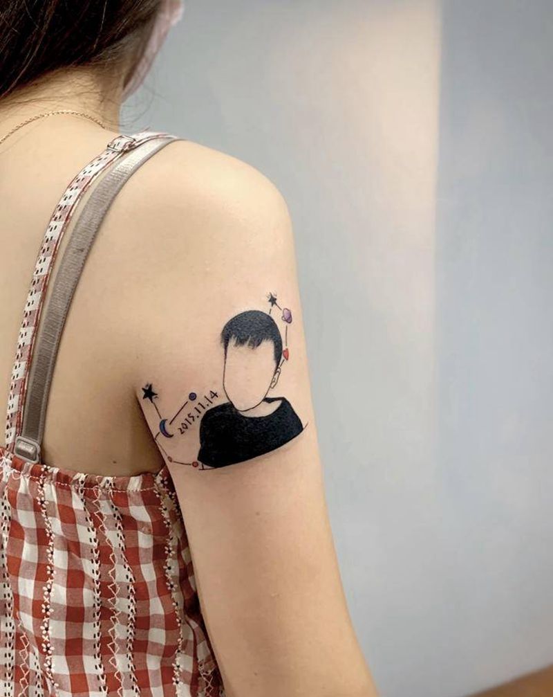 【天蝎座boy】纹身图片_手部手臂Old School纹身图案