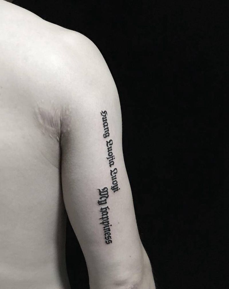 一些话语纹身图片_手臂纹身图案
