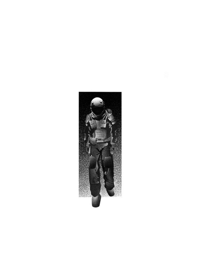 原创宇航员点刺纹身图片_点刺纹身图案