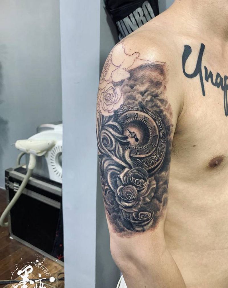 【大臂写实】纹身图片_手臂手部欧美写实纹身图案