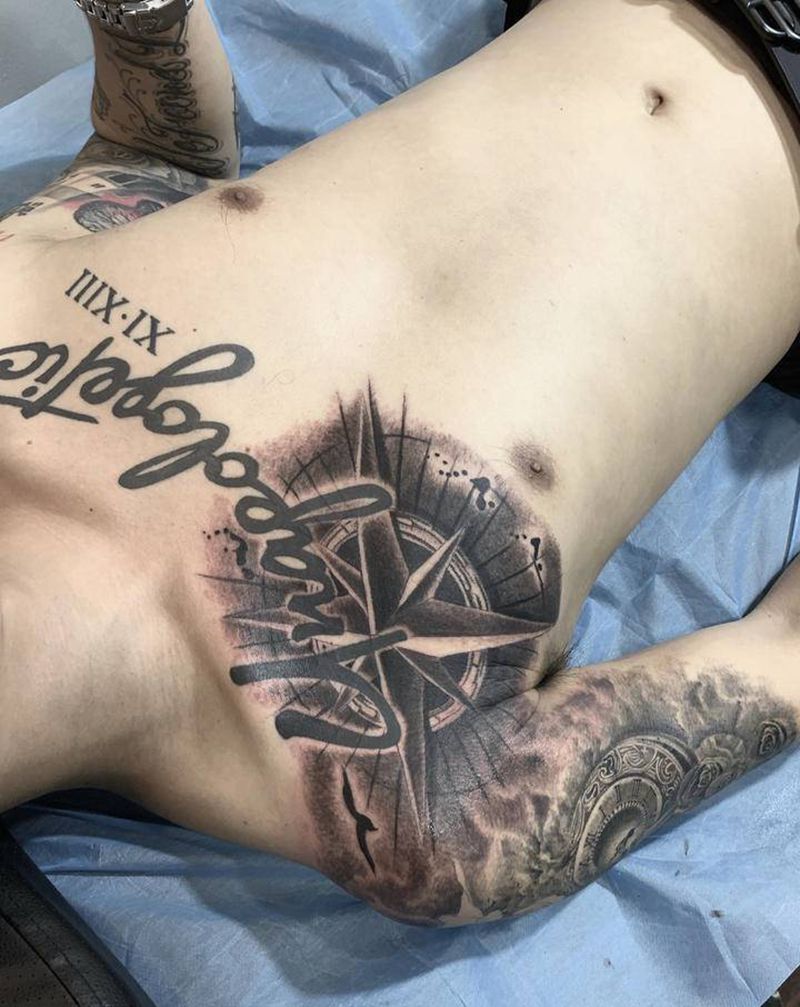 未完待续……纹身图片_胸部手部欧美写实纹身图案