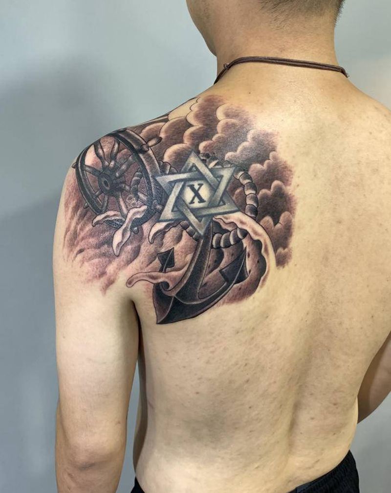 【⚓️】纹身图片_肩部背部欧美写实纹身图案