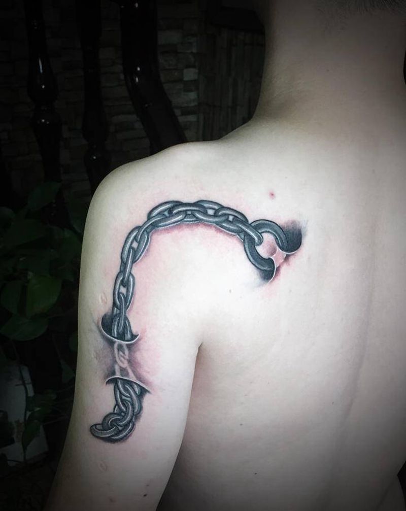 旧图翻新修改纹身图片_肩部手臂欧美写实纹身图案