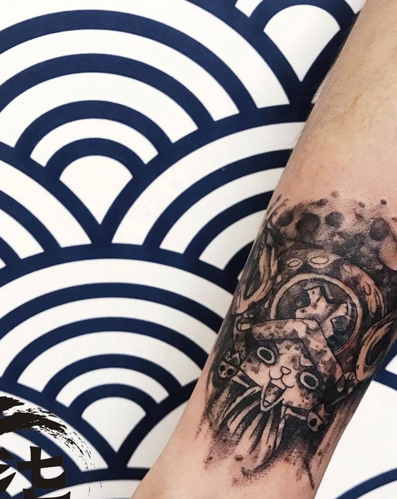 暗黑乔巴纹身图片_手臂纹身图案