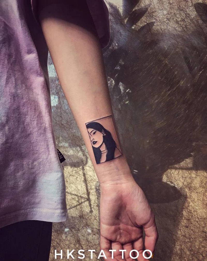 客人自己纹身图片_手臂纹身图案