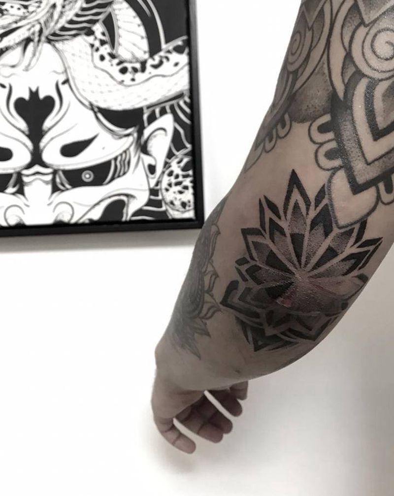 点刺未完成❎纹身图片_手臂纹身图案