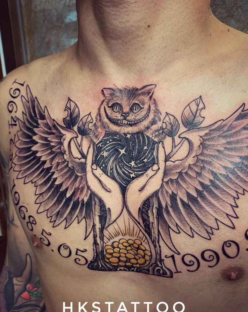 翅膀纹身图片_欧美写实纹身图案