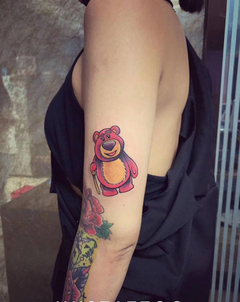 小熊纹身图片_手臂纹身图案