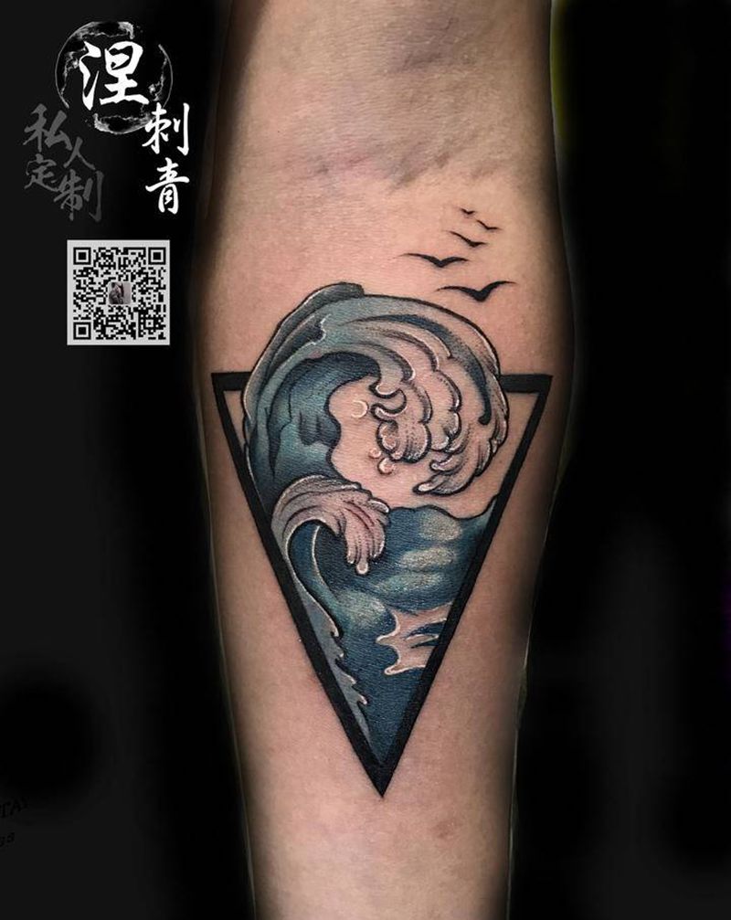 小图几何纹身图片_手臂纹身图案