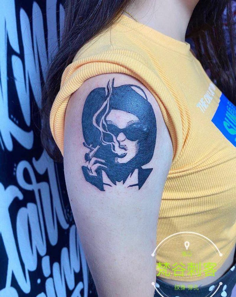 遮盖四叶草纹身图片_手臂图腾遮盖纹身图案