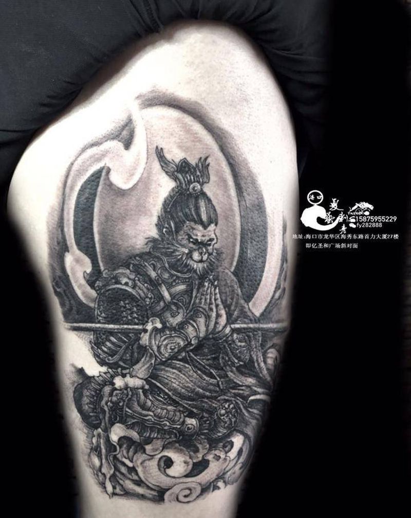 悟空纹身图片_欧美写实纹身图案