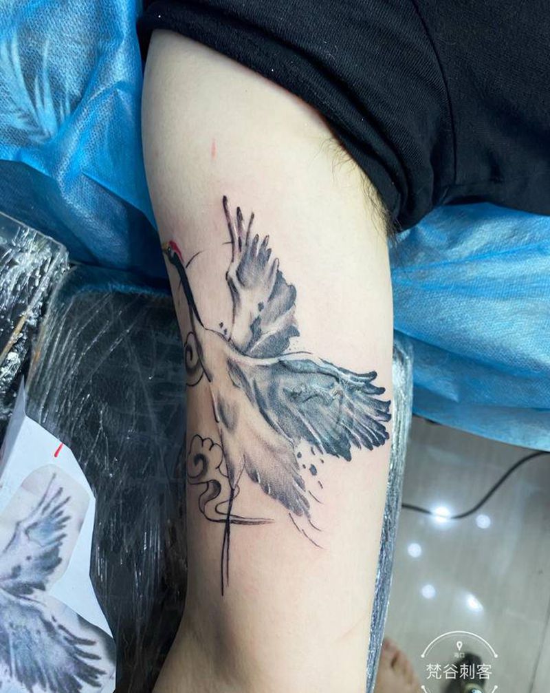 遮盖纹身图片_水墨纹身图案