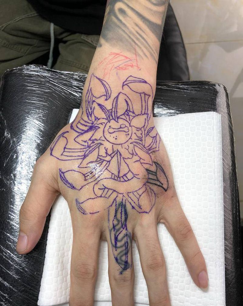 眼纹身图片_手部手臂New School纹身图案