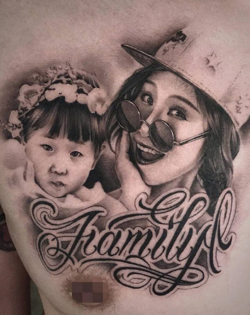 肖像写实【根作品】纹身图片_胸部欧美写实原创肖像纹身图案