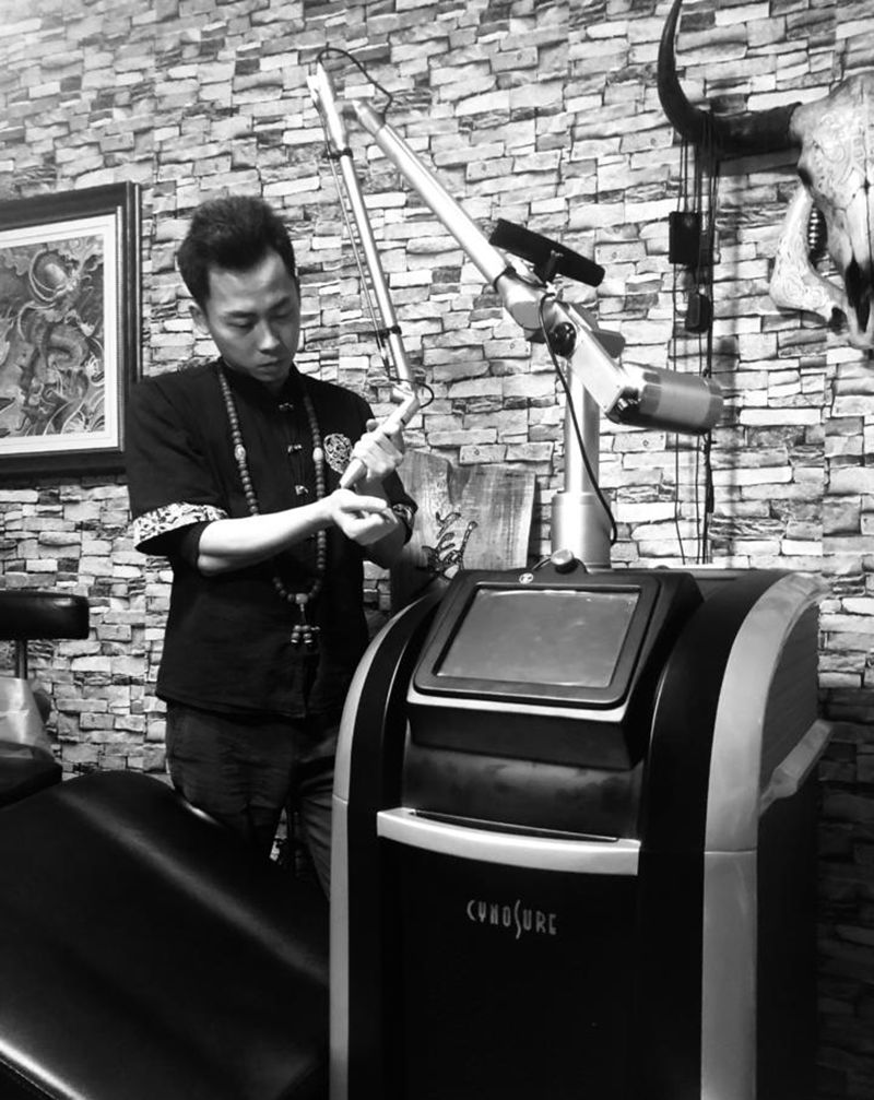 进口超皮秒洗纹身设备纹身图片_手臂腿部欧美写实纹身图案