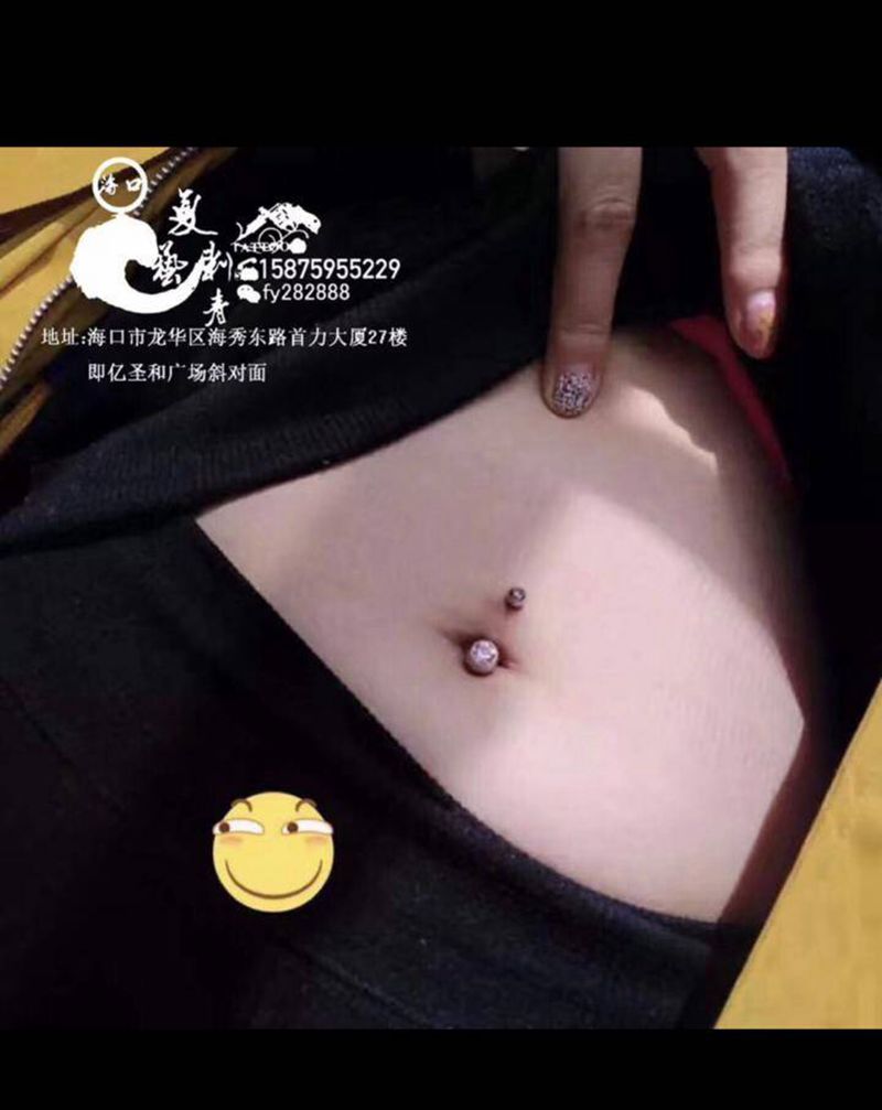 肚脐钉纹身图片_手臂新传统欧美写实纹身图案