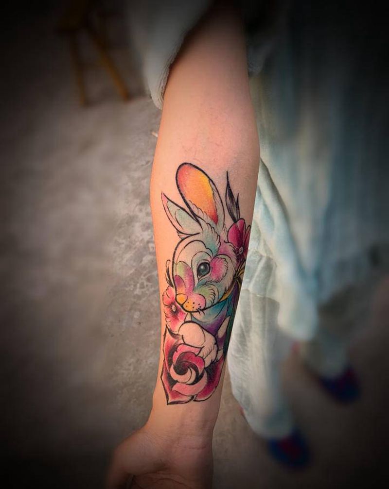 未完成欧美纹身图片_New School纹身图案