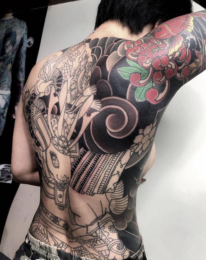 雾面习作纹身图片_老传统纹身图案