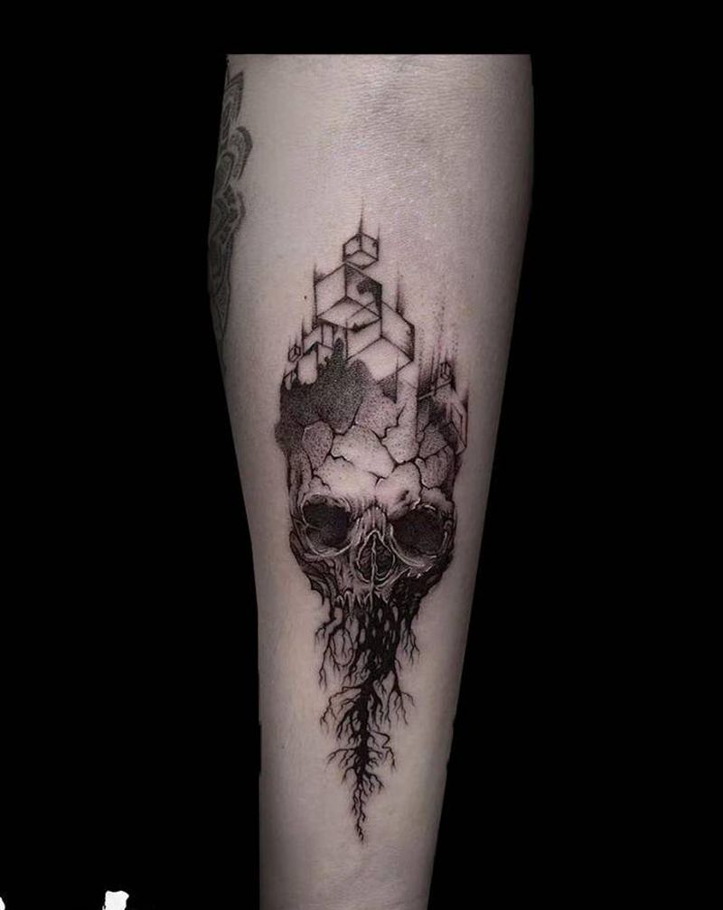 永恒纹身图片_点刺纹身图案