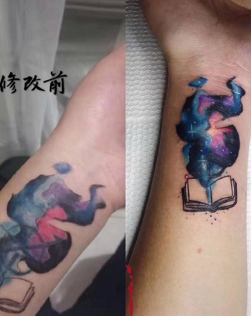 遮盖纹身图片_手部纹身图案