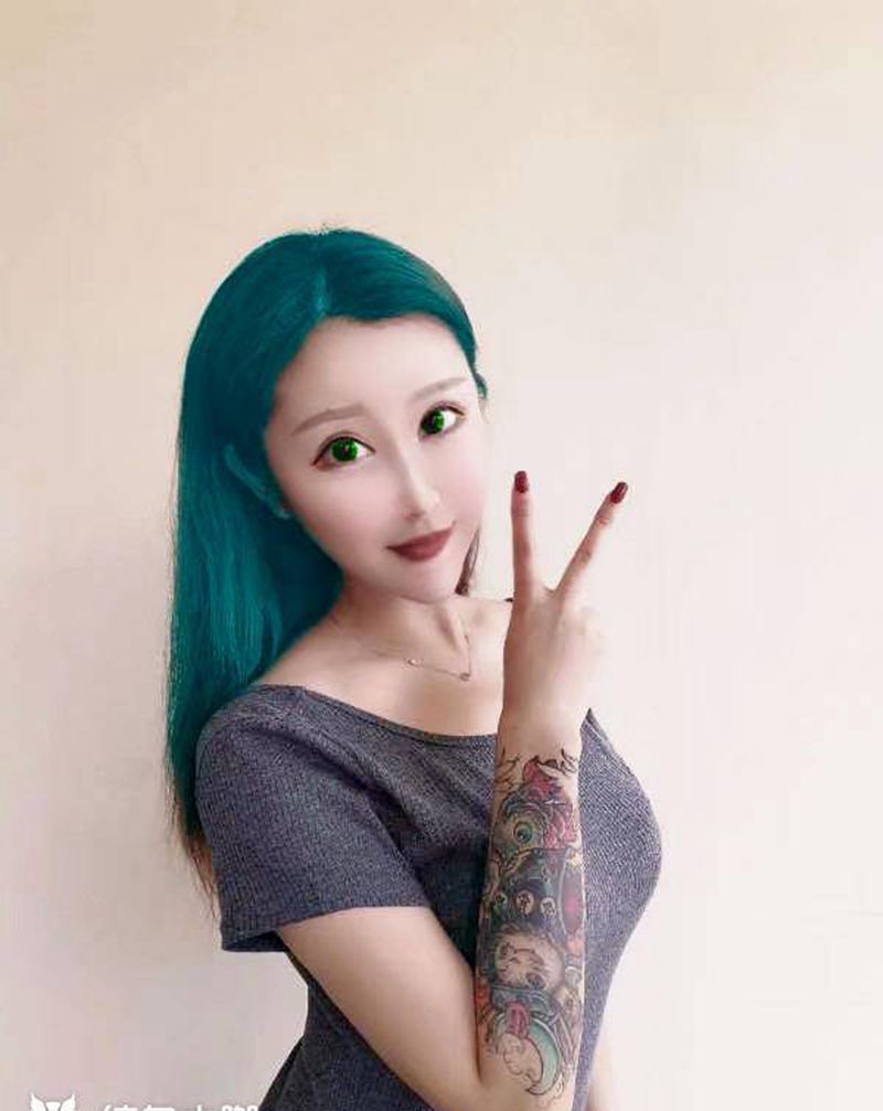 遮盖作品纹身图片_新传统纹身图案