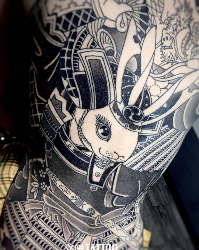 雾面局部纹身图片_老传统纹身图案