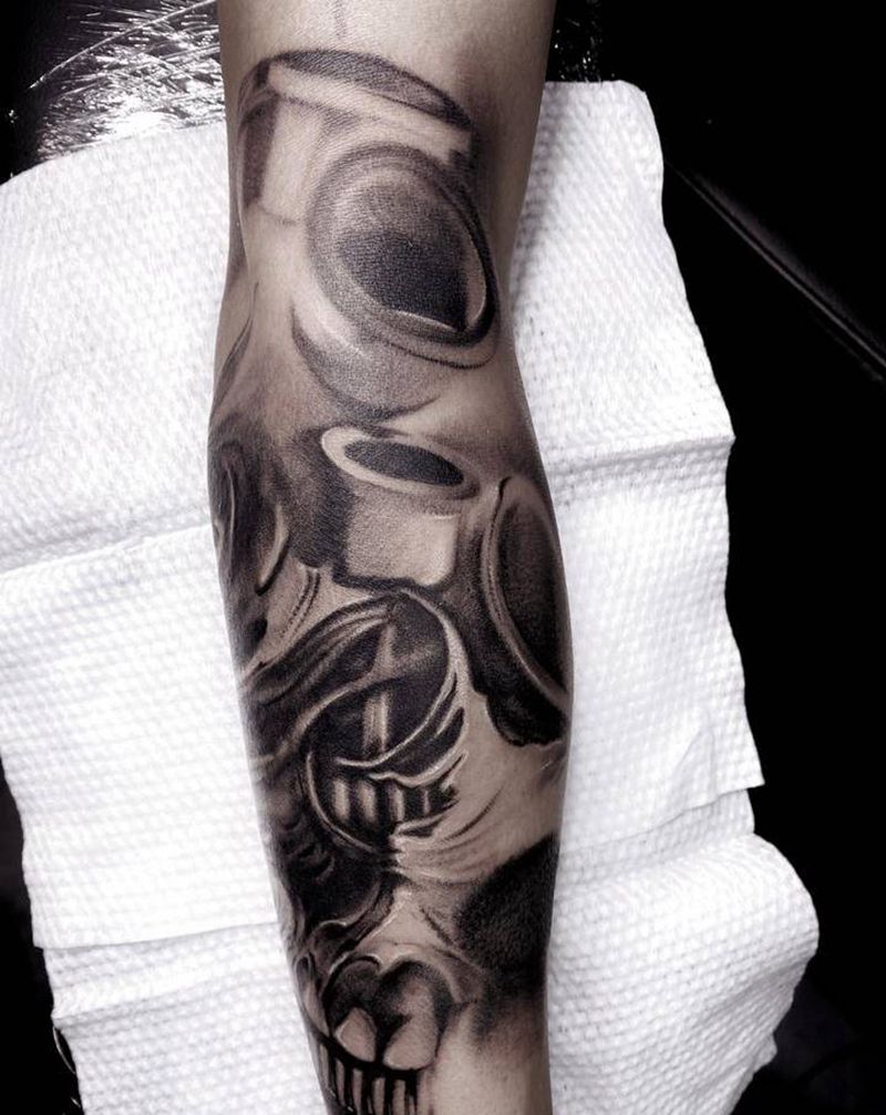 超现实写实纹身图片_手臂欧美写实纹身图案