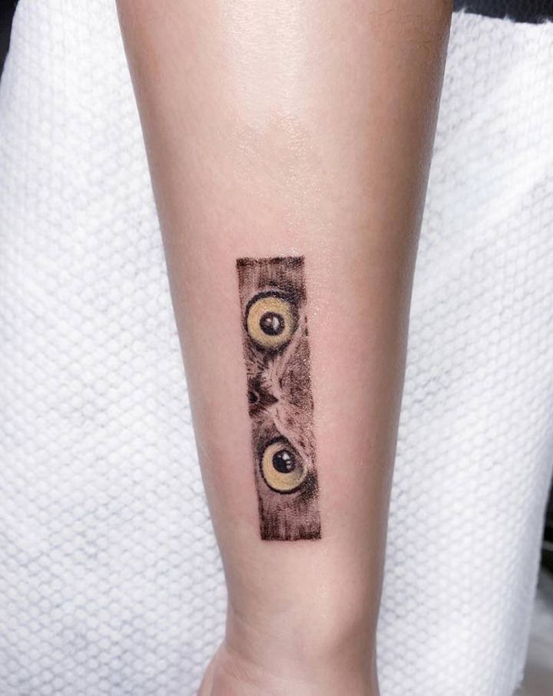 猫头鹰纹身图片_手臂纹身图案