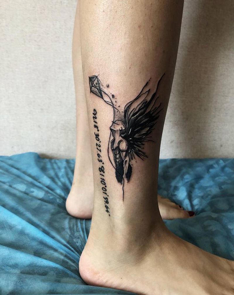 ，纹身图片_腿部纹身图案