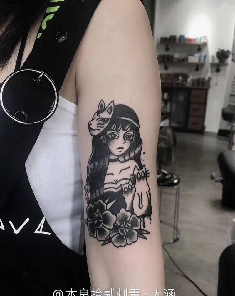 遮盖【大涵作品】纹身图片_手臂Old School遮盖原创纹身图案