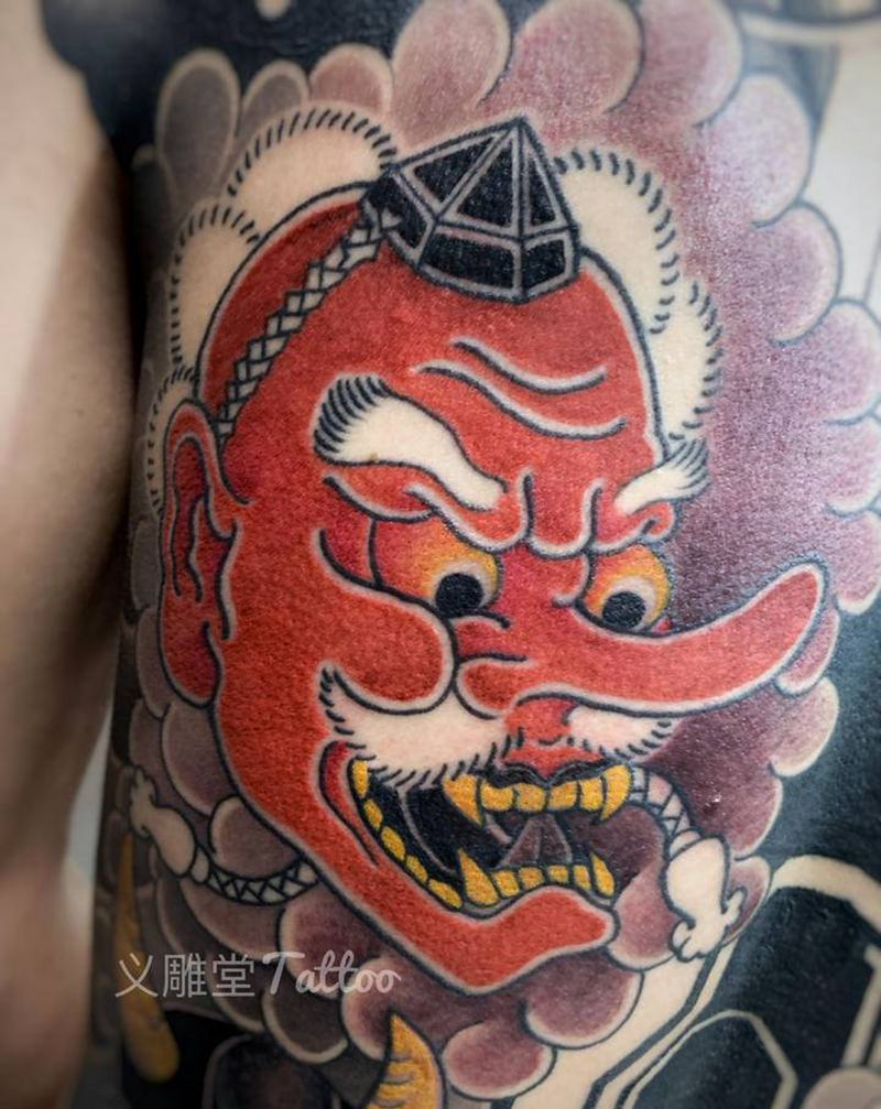 天狗纹身纹身图片_老传统纹身图案