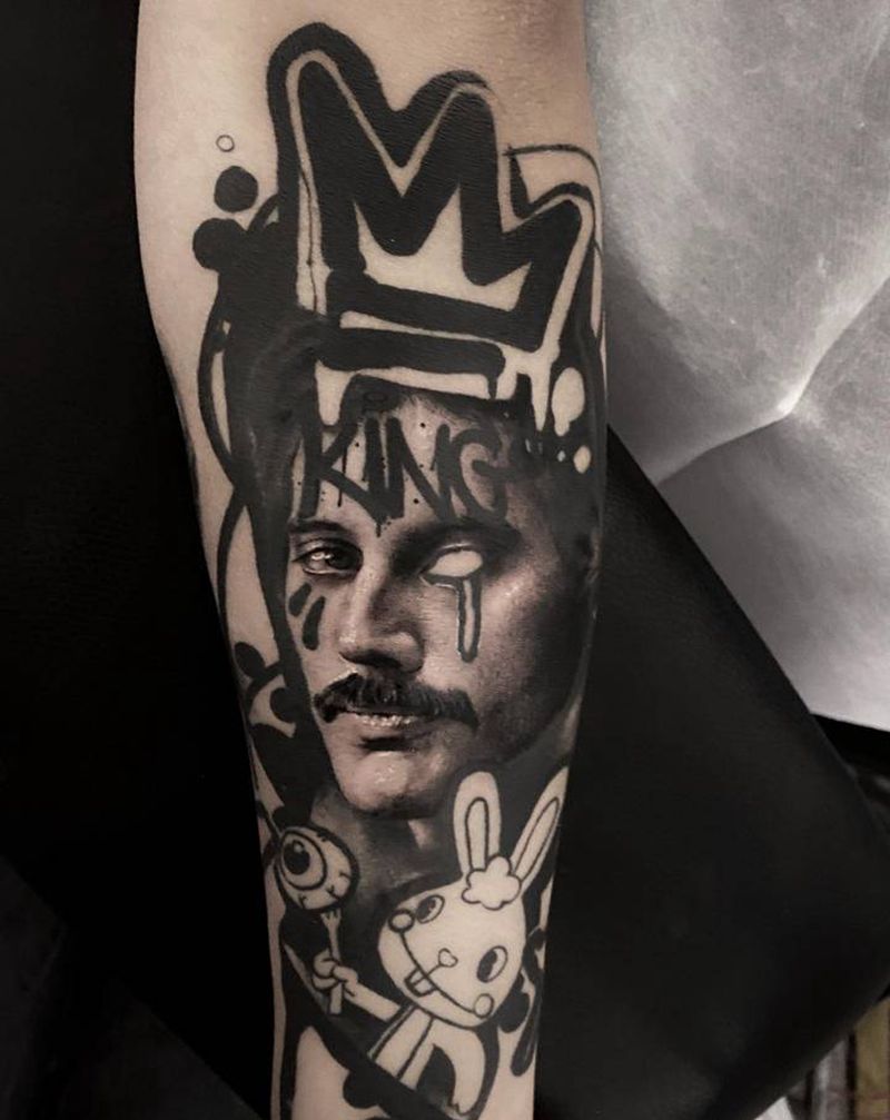 尼古拉特斯拉纹身图片_手臂欧美写实纹身图案