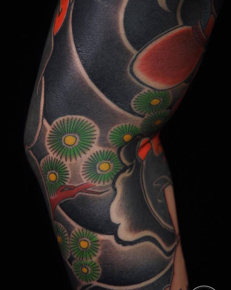 老传统刺青纹身图片_手臂老传统纹身图案