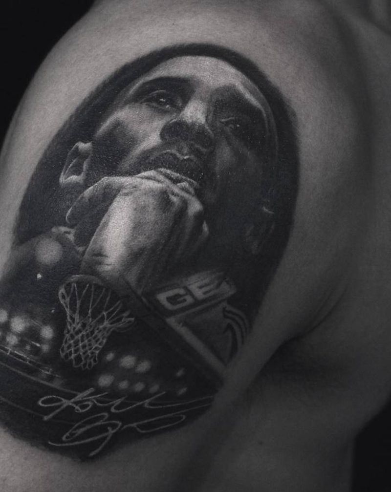 KOBE纹身图片_手臂欧美写实纹身图案