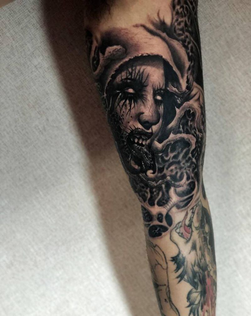 内测纹身图片_手臂纹身图案