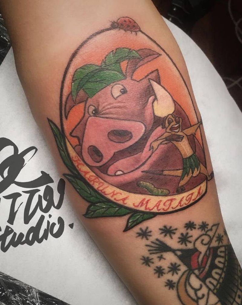 皮皮蓬蓬纹身图片_手臂New School纹身图案