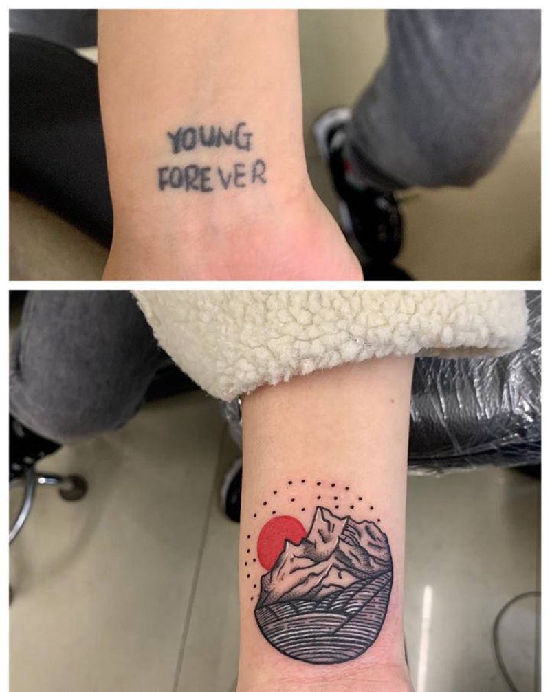 遮盖纹身图片_手臂遮盖纹身图案