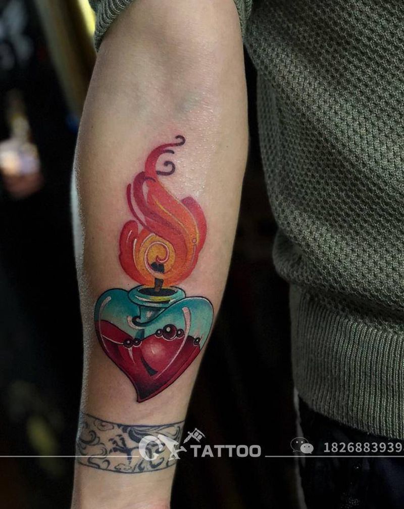 New school❤️纹身图片_手臂New School鬼绣文化欧美新传统纹身图案