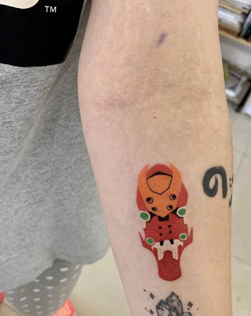 新世纪福音战士纹身图片_手臂纹身图案