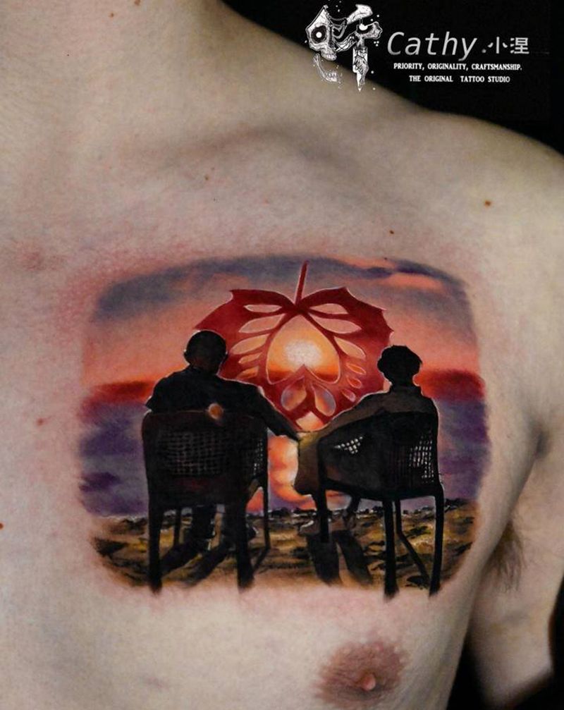 原创设计写实照片纹身图片_胸部欧美写实纹身图案