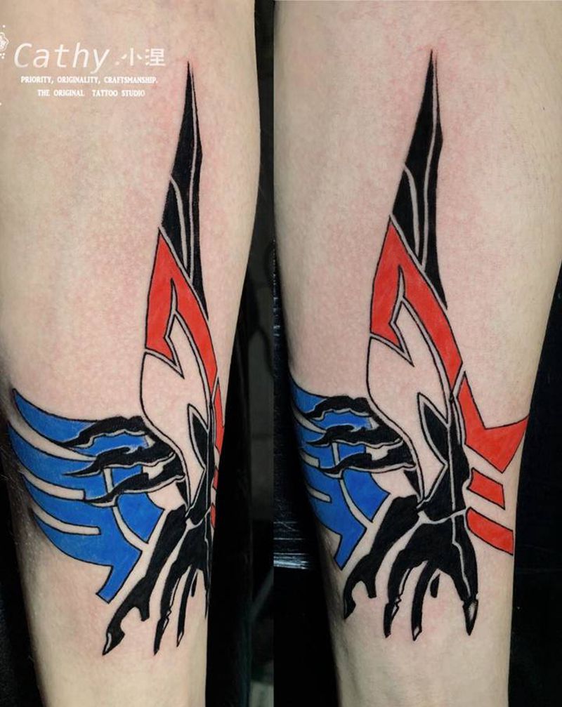 彩色图腾纹身图片_手臂图腾纹身图案