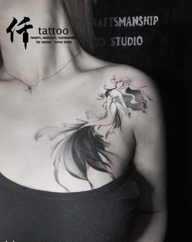 小图走一波纹身图片_小清新纹身图案