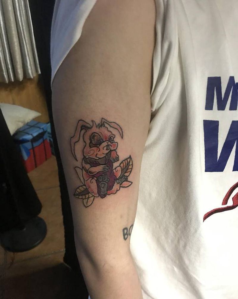 old school兔子纹身图片_Old School纹身图案