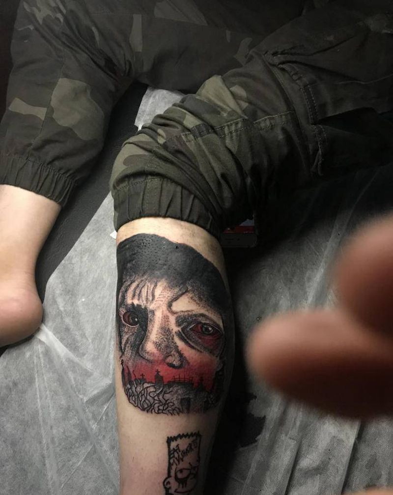 暗黑点刺纹身图片_点刺纹身图案