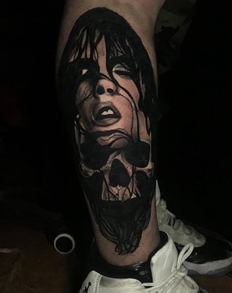 暗黑写实纹身图片_欧美写实纹身图案